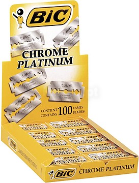 810923 : Bic Chrome Platinum Expositor de 20 Cajas de 5 Hojas de Afe...