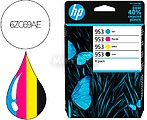 HP 953 CMYK ORIGINAL INK : CARTRIDGE 4-PACK : 6ZC69AE