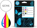 6ZC74AE : HP 912 CMYK Original Ink Cartridge 4-Pack