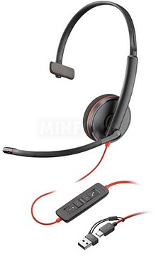 8X214AA : Poly Blackwire 3210 - Blackwire 3200 Series - auscultadore...