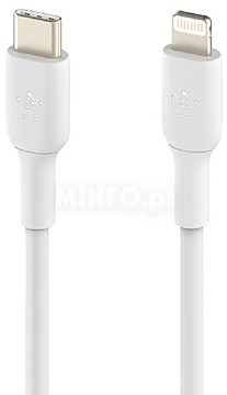 CAA003BT1MWH : Cabo Belkin USB C- Lightning 1M Branco CAA003bt1MWH