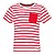 K379 T-shirt s riscas de ...
