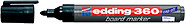 1321050 : Marcador Quadros Brancos Edding 360 Preto - 1unVenda Multiplos:  10 unid.
