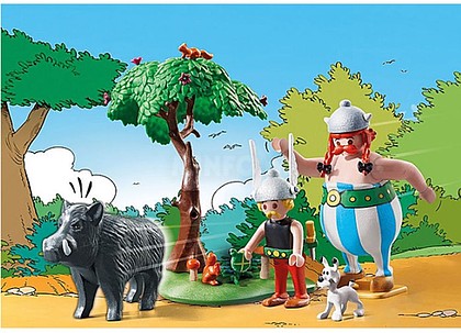 71160 : Playmobil astrix:  la caza del jabal