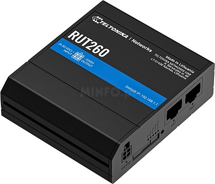 RUT260000000 : Teltonika RUT260 4G/ LTE Cat 6 Industrial Router