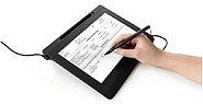 DTU1141B : Wacom DTU-1141B - Digitalizador c/ monitor LCD - 23.5 x 13.2 cm - eletromagntico - 4 botes - com cabo - USB - cinza, escuros