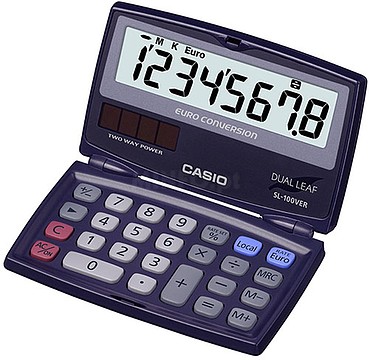 CAS CALC BOLSO 8 DIG SL-100 VER CS145 : SL-100VER( venda multiplos 1...