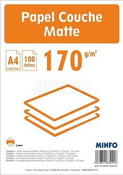 Papel Couch : Creator Digital Gloss : A4 : 170g/ m2 : ( pack 100fls...