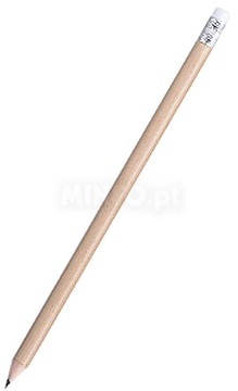 Lpis Carvo Madeira Natural com Borracha Branca 1un Lpis Carvo Ma...