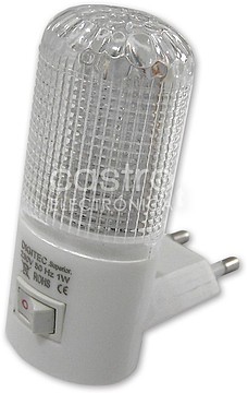 Y-1006 : Luz Presena LED Noite c/ Interruptor ON-OFF 1W