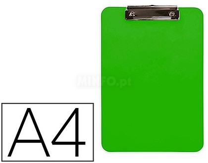 KF11246 : PORTA NOTAS Q-CONNECT PLASTICO DIN A4 VERDE 2, 5MM