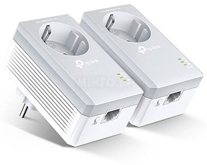 TL-PA4010PKIT : 500Mbps Nano Powerline Ethernet Adapter Kit, AC Pass...