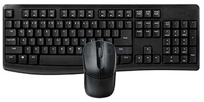 215928 : PACK RATON+TECLADO RAPOO X1800PRO BLACK BT 3.0 2.4GHZ/ QWER...