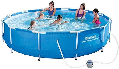 56681 : Bestway 56681 - steel pro piscina redonda azul  366 x 76 cm