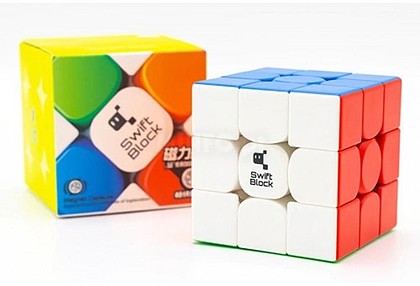 369 : Cubo de rubik gan swift block 355s magnetico 3x3