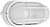 Plafon Industrial Oval Bla...