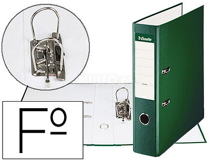 42302 : ARCHIVADOR DE PALANCA ESSELTE CARTON FORRADO PVC FOLIO LOMO ...