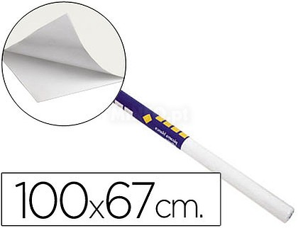 PP0602 : Rolo papel adesivo clipper - quadro branco em rolo 67x100cm...