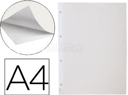 HJ01 : 20 x Folha album liderpapel autoadesiva branca Folha album li...