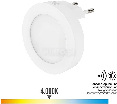 G-04041 : 04041 PILOTO NOCHE LED 0, 5W 5LM 4.000K LUZ DIA REDONDO ED...
