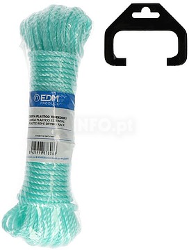 87806 MADEJA CUERDA PLASTICO 15MT VERDE
