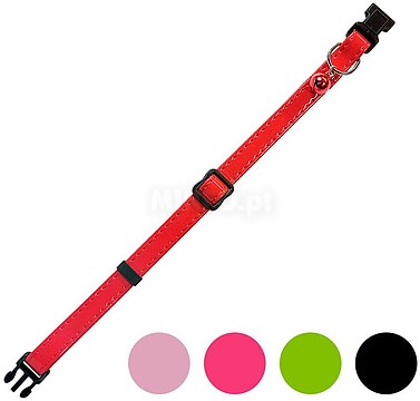 G-07037 : 07037 COLLAR GATO MAC LEATHER CHAROL COLORES SURTIDOS NAYE...