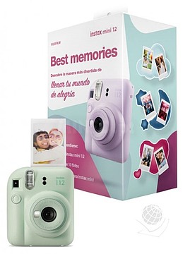 70100161858 : Kit camara fujifilm mini instax 12 color verde menta +...