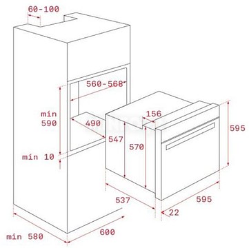 FORNO ENCASTRAR TEKA - HBE 435 ME SS - INOX : POLIVALENTE - CLASSE A...