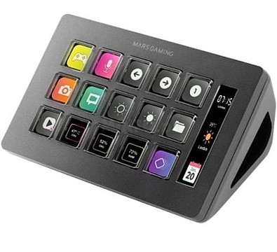 MSDONE : Stream Deck Slim Mars Gaming MSD-ONE/ 15 Teclas LCD/ Negro