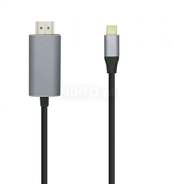 CABO Conversor Aisens A109-0392/ USB Tipo-C Macho - HDMI Macho/ 0.8m...