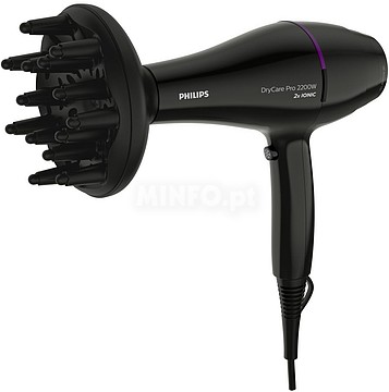 SECADOR CABELO PHILIPS - BHD274/ 00 : 2200W - MOTOR AC - ALTA VELOCI...