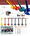 Poste Separador Preto : Cinta Preta Extensvel 320mm dimetro 910mm altura ( 1 unidade )