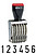 Numerador Colop 9mm - 6 ba...