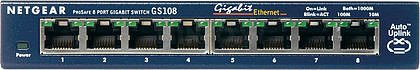 GS108GE : Prosafe Switch 8 portas autosensing 10/ 100/ 1000 Base-T (...