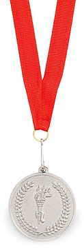 Medalha Corum Metal RED/ SILVER S/ T