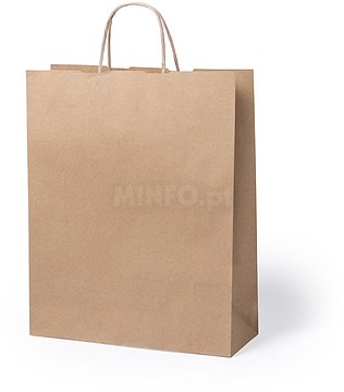 Saco Asa Torcida Kraft 32x40x12cm : 100g/ m2 Nauska