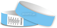 Azul Claro - Pulseira Tyvek 25x250mm ( numeradas sem impresso)