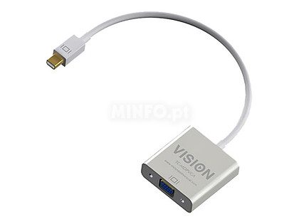 VISION TECHCONNECT ADAPTADOR MINI-DISPLAYPORT PARA VGA Solu?ão de co...