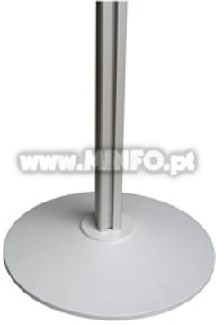.Suporte Aluminio 4 vias com base redonda 40cm Altura:  1800mm