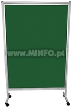 .Biombo Metalico Duplo - Tecido 150x120