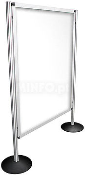 .Expositor Modelar Aluminio - Dupla Face Magnetica 90X120