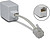 ADAPT METRONI.RJ45 F/ RJ11...
