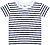 LW027 T-shirt s riscas de...