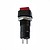 Pulsador N/ F preto 125V 3...