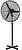 Ventilador Pie  70 x195 c...